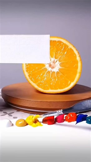 AdamBek on Instagram: "Orange painting challenge #art #howtopainting #easydraw"