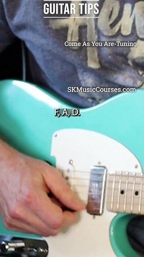 Step-by-Step: Tuning Your Guitar for the Song 'Come As You Are'\n#guitartips