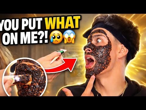. I Let My Girlfriend Do My Face Mask… BIG MISTAKE 😳😂 | MENSTRUAL BLOOD MASK PRANK