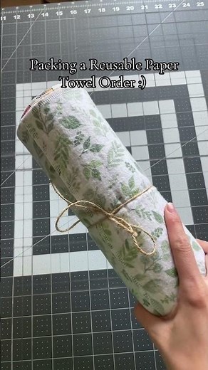 Reusable Paper Towel Roll | AMarieEcoSew ￼