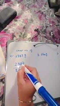 convert into kg #education #measurement