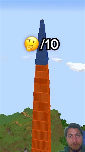 Minecraft Cobblestone Tower Hack 😱 | Fast Build Trick