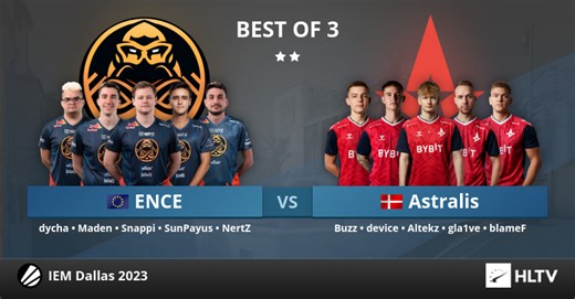 ENCE vs Astralis at IEM Dallas 2023