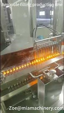 Ampoule filling production line