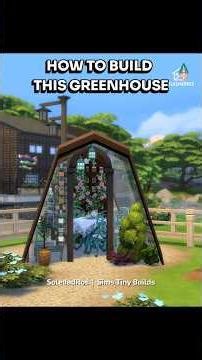 The Sims 4: EASY A-Frame Greenhouse Tutorial 🪴 Step-by-Step