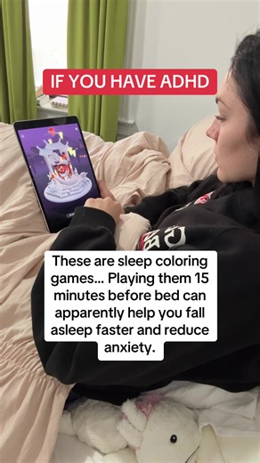 I started using the loona app for sleep coloring games 😍