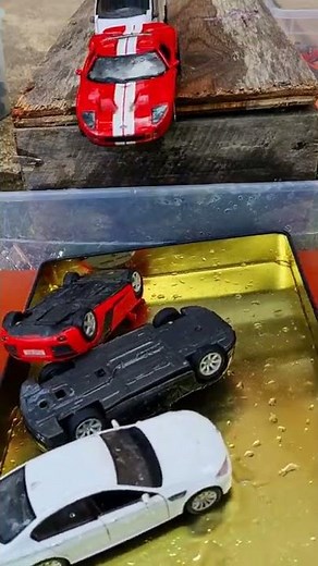 Cars VS Raft 😆💦 #Shorts