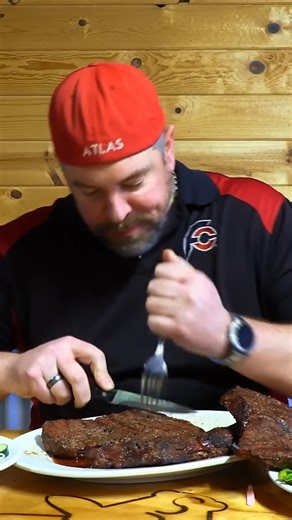 I headed to Indian Creek Steakhouse in Caldwell, Idaho so I could attempt their giant "Workhorse" 72oz Ribeye Steak Challenge which has only been beaten a handful of times since the challenge started over 13 years ago!! There is a one hour time limit to eat three big ribeye steaks if I want to win my $113 meal for free!! | Randy Santel