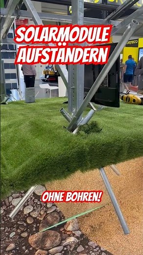Solarmodule in Freiflächen aufständern ohne Bohren, ohne Fundament 👍 TreeSystem