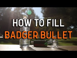 How to fill the 710 Sci Glass Badger Bullet