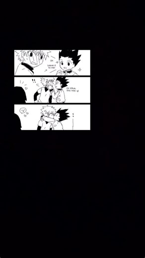 Killua and Gon Comic Art Featuring Alluka and Nanika