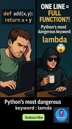 Learn Python’s Lambda Function in 40 Seconds! 🔥 #shorts" #python #learnpython #codingbat