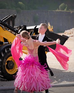 71K views · 2.6K reactions | Best foot forward. With BBC Strictly Come Dancing season here the #JCB Dancing Diggers meet ballroom dancers Kaynan Barfoot & Polly Welford from Staffordshire ahead of their first international competition in the Netherlands later this year. Discover more: brnw.ch/21wCMOS. | JCB | Facebook