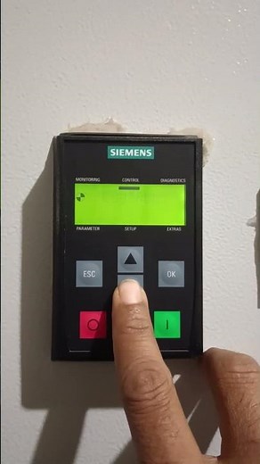 Siemens drive G120 Operation from BOP,fault normalision