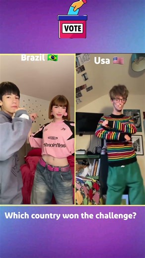 vote for you favorite dance 🇧🇷🇺🇸#tiktokvideo