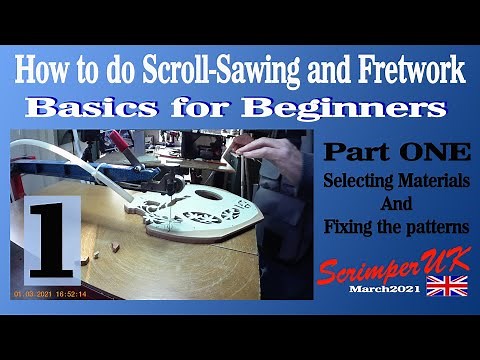 How to do Scroll-Sawing and Fretwork. Basics for Beginners. Part One