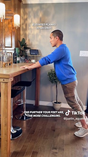 Counter Core Plank Workout for Beginners