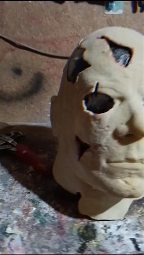 Michael Myers mask DIY #michaelmyers #halloweenmask #maskmaking #propmaking #horror #diyprops