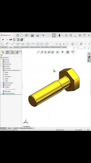 Mejora tus roscas en Solidworks así. 👇 Síguenos para más tips. #SolidWorks #3d #Emprendimiento #tutorial #tendecia | Rey Alfredo 3D