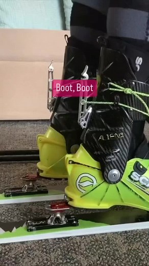 High-Tech Ski Boots and Skis Showcase by ALIEN