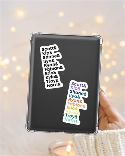 Game Changer Series Stickers | Heated Rivalry, Hockey Romance, Kip, Scott, Ilya, Shane, Ryan, Fabian, Eric, Kyle, Troy, Harris, Rachel Reid - Etsy