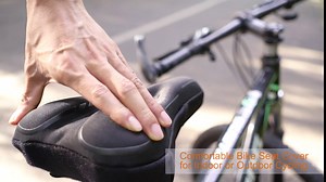 Amazon.com : WIINXING Gel Bike Seat Cover - 11in x 7in Padded Bike Seat Cushion Bicycle Seat Covers Bike Saddle Cover for Women Men Comfort fits Mountain, Road, Spin, Stationary Bikes with Waterproof Cover : Sports & Outdoors