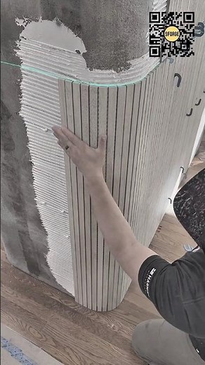Curved Column Tile Installation | Precision Vertical Cladding #9forge