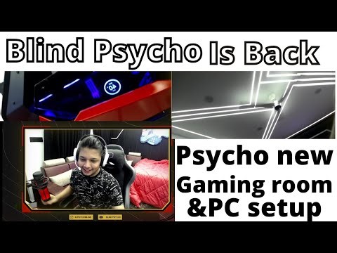 Blind Psycho Is Back😍Psycho new gaming room & PC set up🤩#blindpsycho #psychoblind #blind