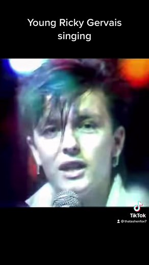 ricky gervais was a popstar in the 80s. #rickygervais #singing #pop #performance #video #viral #tiktok #young #80s #80smusic #shocked #singer #davidbrent #popstars #video