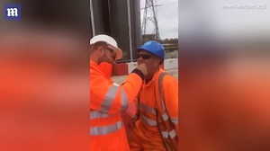 Construction worker pulls colleague's tooth out with string