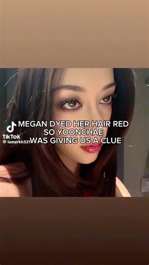 She was giving hints all the time.But she looks so good#katseye#megan#yoonchae