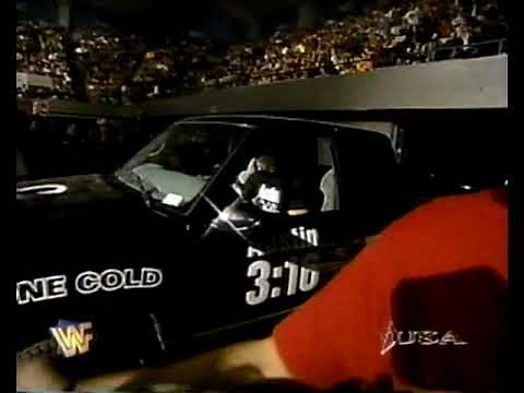Stone Cold Steve Austin Drives His Pickup Truck Into the Arena - WWF RAW IS WAR - 12/1/97