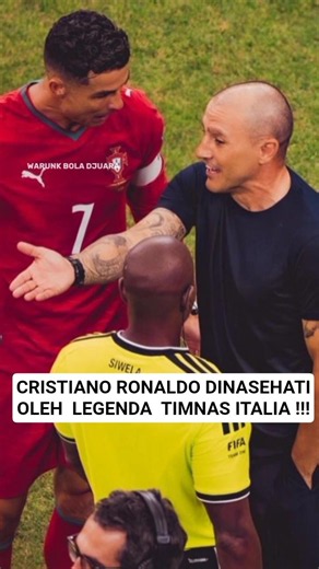 Cristiano Ronaldo receives advice from an Italian national team legend #cristianoronaldo #cannava...