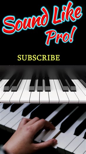 Sound Like a Pro on the Piano in 30 Seconds! #shorts