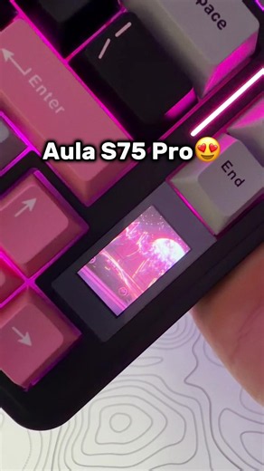 Aula S75 Pro Review🤩Definitely the best budget creamy keyboard🔥 #aula #s75pro #creamykeyboards #asmr #mechanicalkeyboards