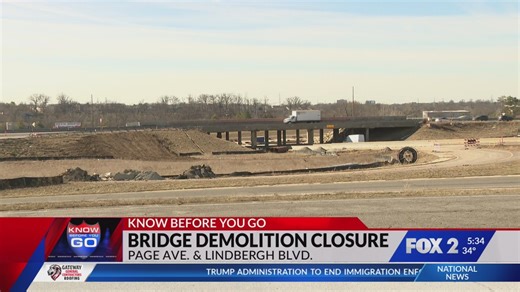 Page-Lindbergh interchange to close this weekend for bridge demolition