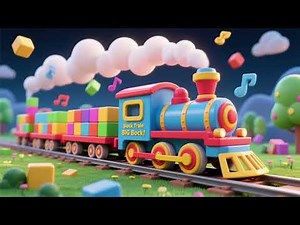 Block Train Big Blocks, Small Blocks Song | Learning Sizes Nursery Rhymes & Kids Songs