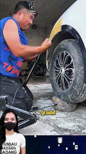 Lifting a Car with a Deflated Ball Trick