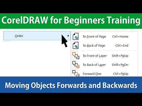 CorelDRAW for Beginners Moving Objects Backwards and Forwards Tutorial