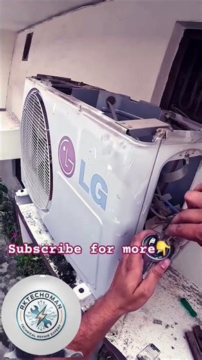 LG AC Compressor Direct Start & Capacitor Testing | AC Repair Guide 🛠️👨‍🔧 ​#ACRepair #shorts