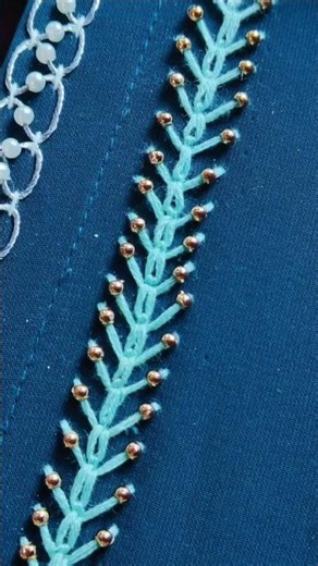 Beautiful and easy border designs | Easy hand embroidery for beginners | #viral