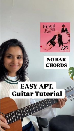 How To Play APT. - ROSÉ Bruno Mars On Guitar (EASY Tutorial) 🎸 #shorts