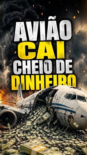 QUEDA DE AVIÃO REVELA CARGA BIZARRA 💵 #curiosidade #noticias