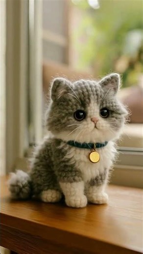 🧶💥 GATINHO AMIGURUMI | 🐱 CROCHET CAT | GATITO AMIGURUMI | GATO PATTERN #shorts