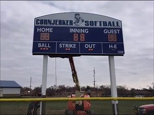 Varsity Softball Scoreboard Installation 2016
