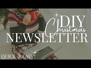 TUTORIAL | DIY FREE Christmas Newsletter designs. EASY! Even if you are NOT creative!