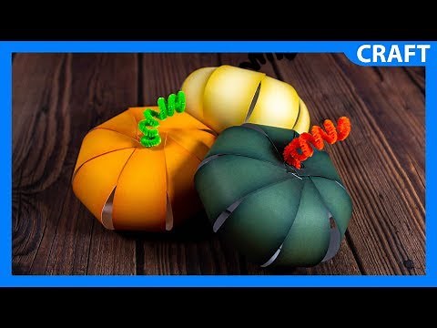 How to Make an Easy Paper Pumpkin | FREE Template