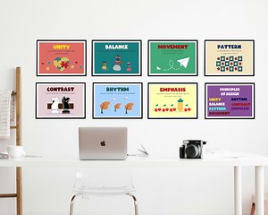 Principles of Design Poster - Educational Classroom Decor for Kid - Etsy Canada