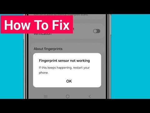 Fix Fingerprint sensor not working If this keeps happening restart your phone problem