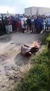 Man Burned Alive In Africa
